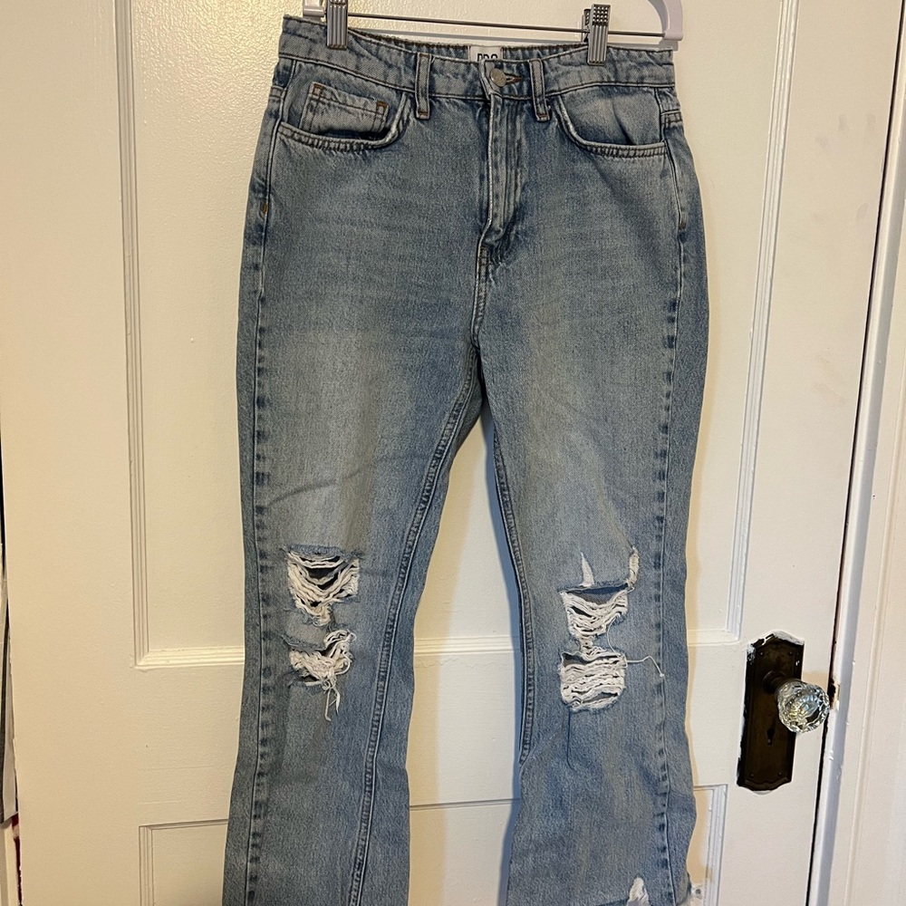 Distressed Light Blue Women's Jeans